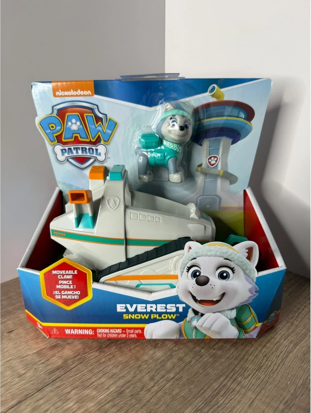 Nickelodeon Paw Patrol Everest Snow Plow Toy Vehicle with Figure